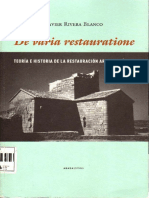 Javier Rivera Blanco -Teoria e Historia de La Restauracion Arquitectonica - Arquilibros