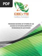 Programa Nacional de Tutorias Cecyte PDF
