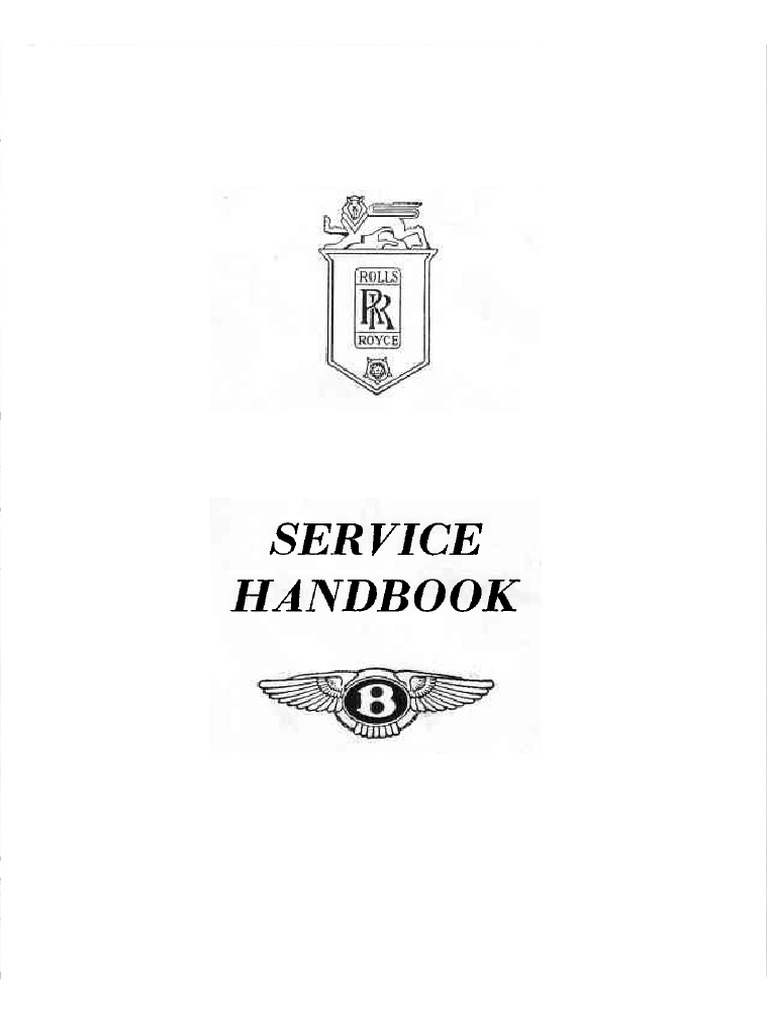 Rolls Royce Bentley Service Handbook 1955 Manual Transmission Carburetor