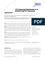 Single-Incision, Two-Port Laparoscopic Appendectomy As An Alternative To Transumbilical Single-Port Laparoscopic Appendectomy