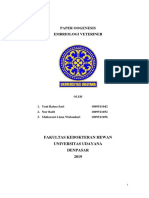 Paper Oogenesis Embriologi Veteriner: Fakultas Kedokteran Hewan Universitas Udayana Denpasar 2019