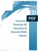 Estructura y Dimensión Del Subsistema de Educación Media Superior