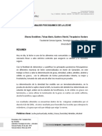 Informe de Analisis Fisicoquimico de La Leche