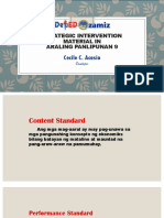 Strategic Intervention Material in Araling Panlipunan 9