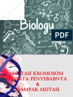 Mutasi Kromosom Beserta Penyebabnya