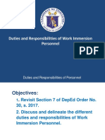 Duties and Responsibilities