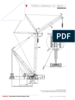 Terex-Demag CC 8800-1 Load Table Dimensions