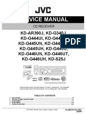 JVC Car Stereo Manual | PDF | Hertz | Decibel