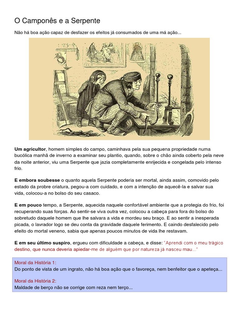 O Camponês e A Serpente | PDF
