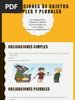 Obligaciones Simples y Plurales