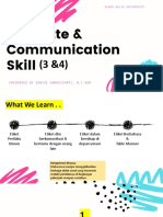 Etiquette & Communication Skill by Yunike Hardhiyanti (UBM) - Pertemuan 3