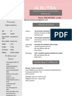 Resume of Natasha Albutra for Office Administration Student