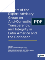 Ackerman Engel Report of the Expert Advisory Group on Anti Corruption Transparency and Integrity in Latin America and the Caribbean