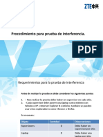 Procedimiento para Prueba de Interferencia.