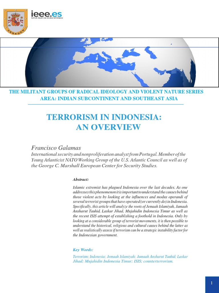 Terrorism In Indonesia An Overview Francisco Galamas Pdf Islamic