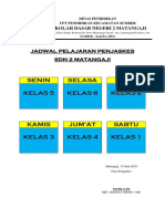 Jadwal Pelajaran Penjaskes