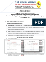 Spesifikasi Teknis Pengadaan Instalasi Gardu Distribus