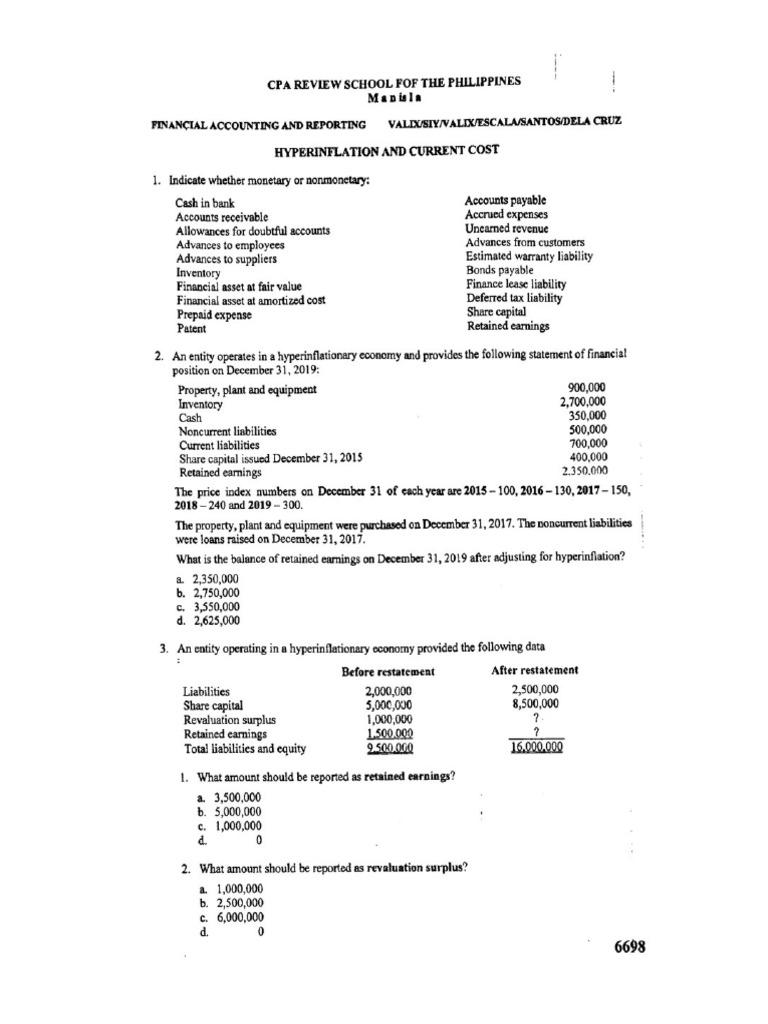 Hyperinflation and Current Cost PDF