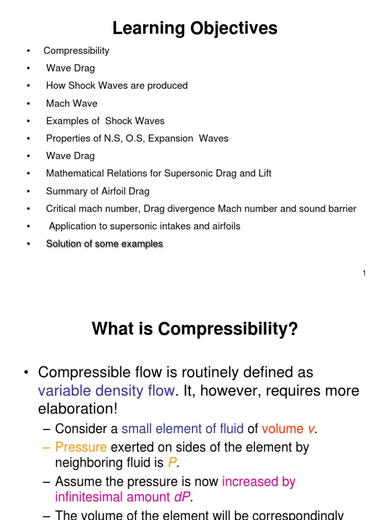 Understanding Shock Waves and Compressibility | PDF | Drag (Physics ...