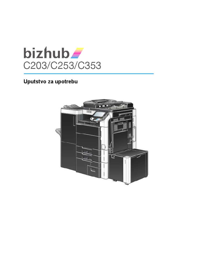 Konica Minolta Bizhub C203/C253 – Feuille Parts 02 (pièce Détachée Occasion)