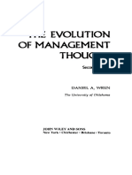 The Evolution of Management: Thought