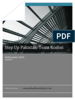 Step Up Pakistan: Team Roshni: Mathematics 4024