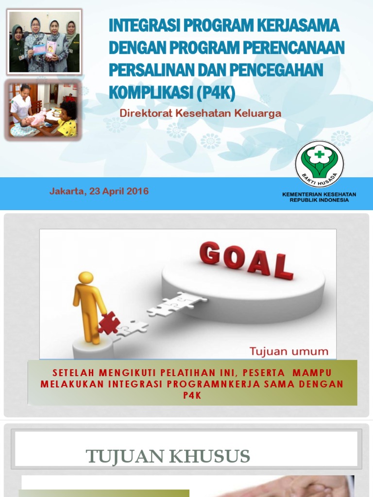 Integrasi Program P4K untuk Kesehatan Ibu | PDF