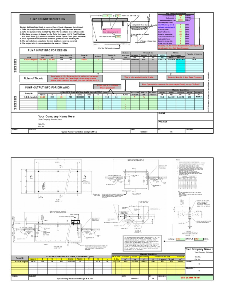 Clean Pump Design and MTO Rev D | PDF | Pump | Economic Sectors