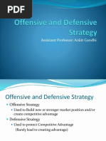 Offensive and Defensive Strategy