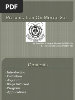 Presentation On Merge Sort