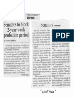 Philippine Star, Oct. 22, 2019, Senator To Block 2-Year Work Probation Period PDF