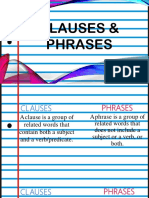 Clauses & Phrases