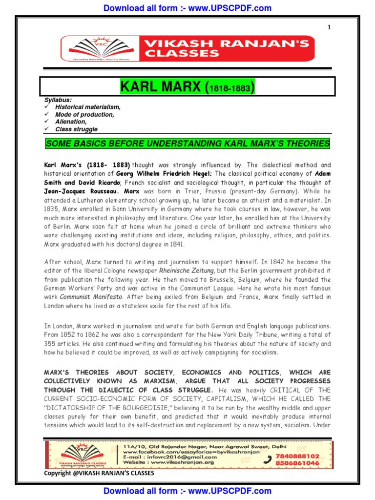 Sociology Paper | PDF | Karl Marx | Georg Wilhelm Friedrich Hegel