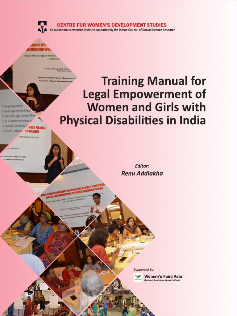 Legal Literacy Manual For Empowerment of Women With Disabilities in India English PDF Sexual Assault Violence
