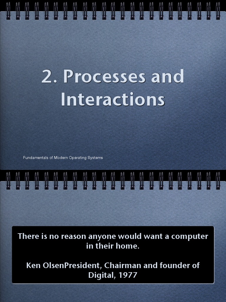 Process Interaction in Operating Systems | PDF | Central Processing ...