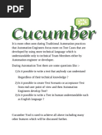 Cucumber BDD