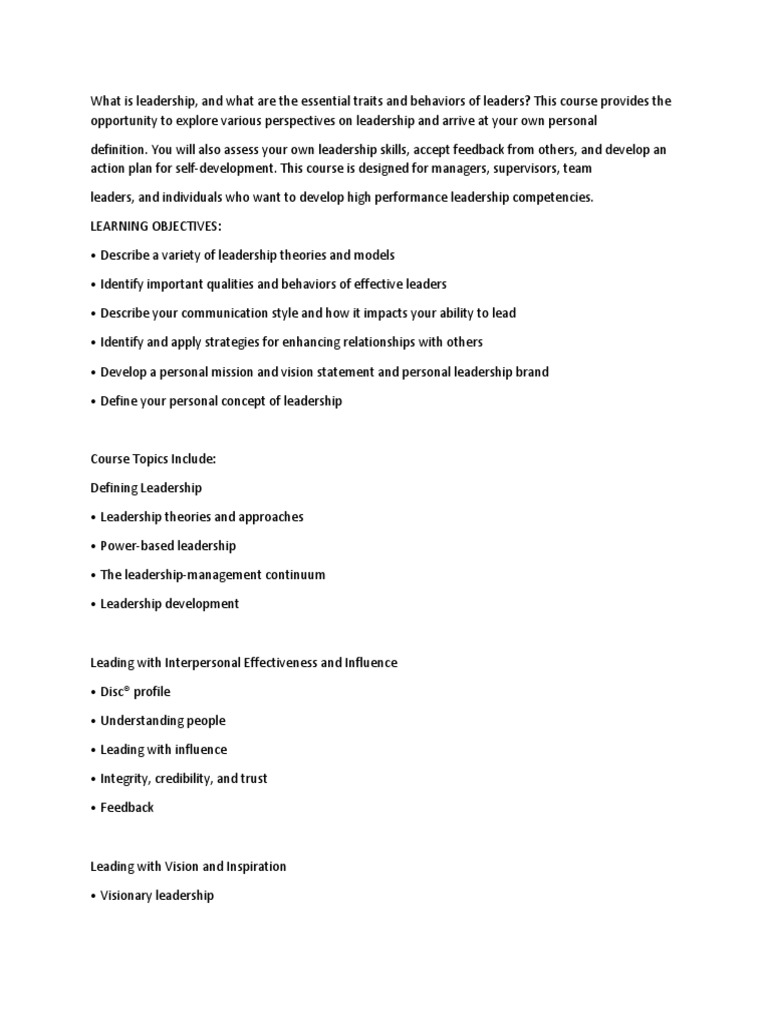What Is Leadership | PDF