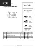 Triple 3-Input Nor Gate SN54/74LS27: Low Power Schottky