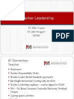 Teacher Leadership - Understanding, Growing, and Empowering Teacher Leadership