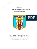 Proposal Bantuan Korban Kebakaran Tanjung Tiga