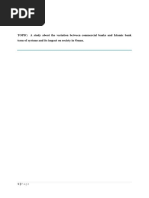 TOPIC: A Study About The Variation Between Commercial Banks and Islamic Bank Term of Systems and Its Impact On Society in Oman