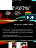 Lebel NG Pagtanggap Sa Grupo NG LGBT