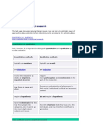 Quantitative vs. Qualitative Main Methods Used in Empirical Research