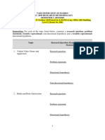 Directional Hypothesis