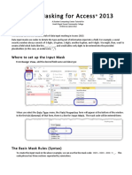 Input Masking Access 2014