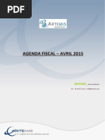 Agenda Fiscal-Artémis 2015