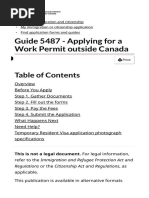 Guide 5487 - Applying For A Work Permit Outside Canada