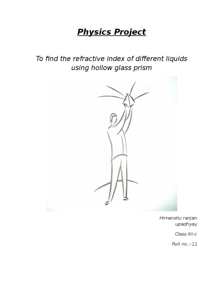 Refractive Indices of Different Liquids Using Hollow Glass Prism