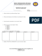 Midterm Examination Practical Research NAME: - DATE: - YEAR AND SECTION: - SCORE