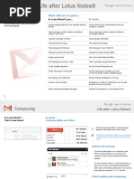 Life After Lotus Notes®: Welcome To Gmail What's Different, at A Glance... in Gmail..